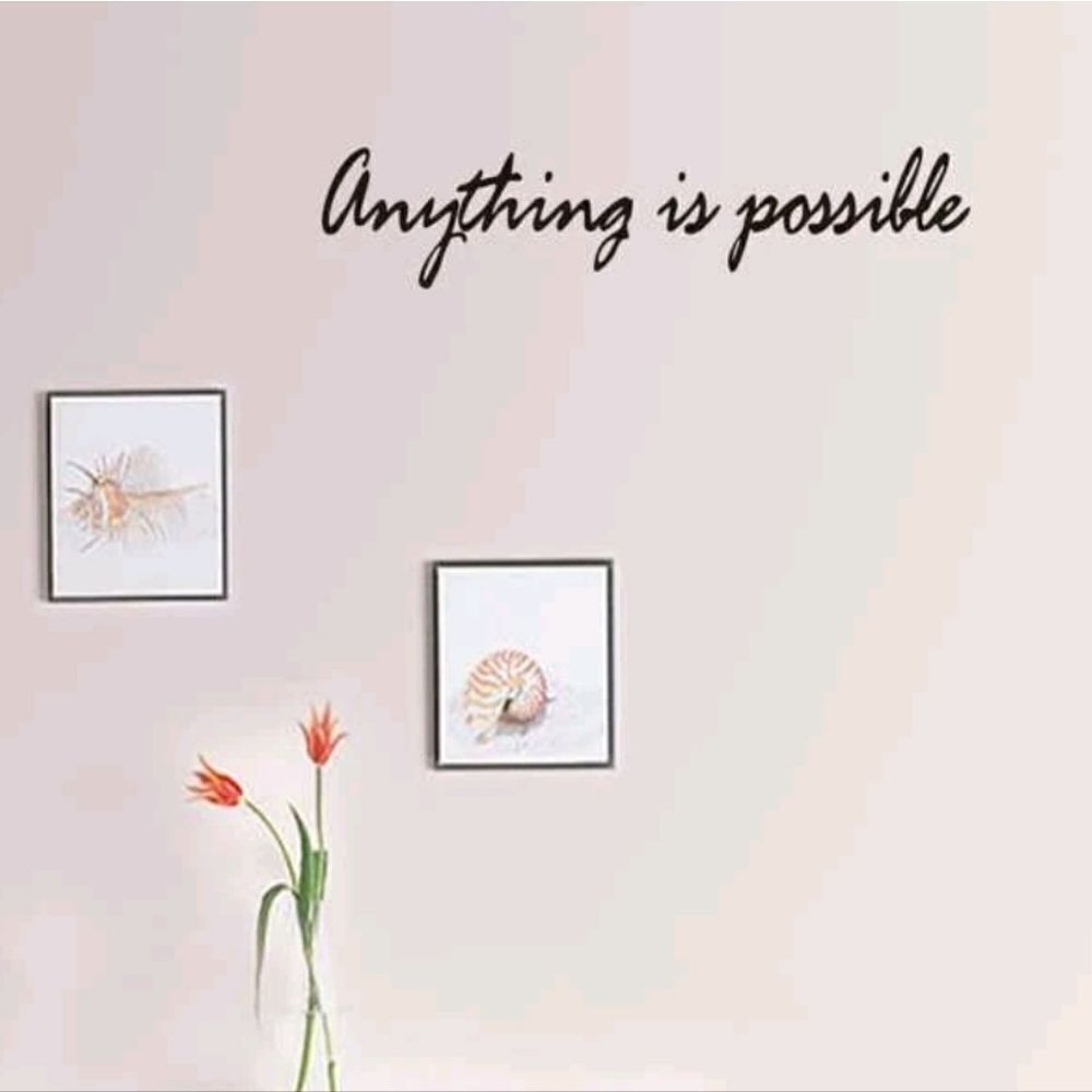 “Anything is Possible” Removable Wall Sticker Decal
